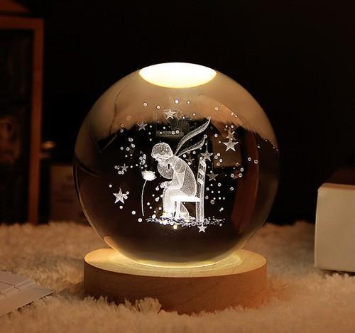 Ahşap Altlıklı Usb li Gece Lambası