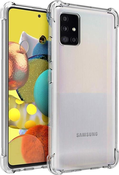 Samsung Galaxy A51 Uyumlu Darbe Önleyici Sararmaya Dayanıklı Airbag Korumalı Ultra Slim TPU Şeffaf Silikon Kılıf