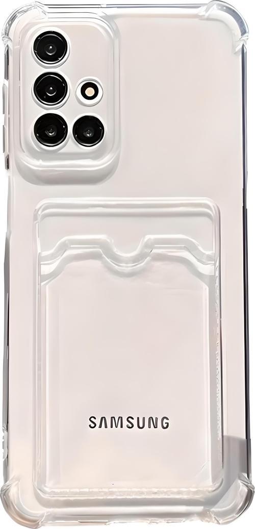 Samsung Galaxy A71 Uyumlu Kamera Korumalı Kartlıklı Köşeleri Airbag Tasarımlı Darbe Önleyici Şeffaf Silikon Kılıf