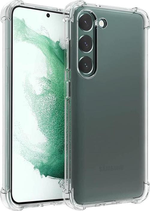 Samsung Galaxy S23 Plus Uyumlu Darbe Önleyici Sararmaya Dayanıklı Airbag Korumalı Ultra Slim TPU Şeffaf Silikon Kılıf