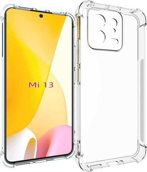 Xiaomi Mi 13 Uyumlu Darbe Önleyici Sararmaya Dayanıklı Airbag Korumalı Ultra Slim TPU Şeffaf Silikon Kılıf
