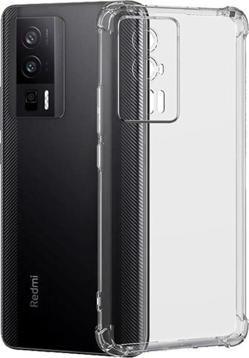 Xiaomi Poco F5 Pro Uyumlu Darbe Önleyici Sararmaya Dayanıklı Airbag Korumalı Ultra Slim TPU Şeffaf Silikon Kılıf