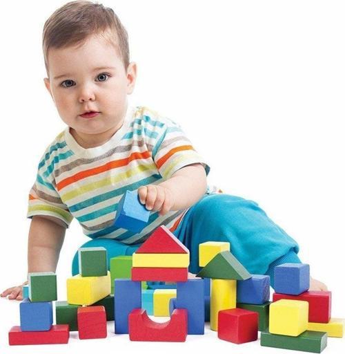 KID-1001 AHŞAP BLOKLAR 40 PARÇA