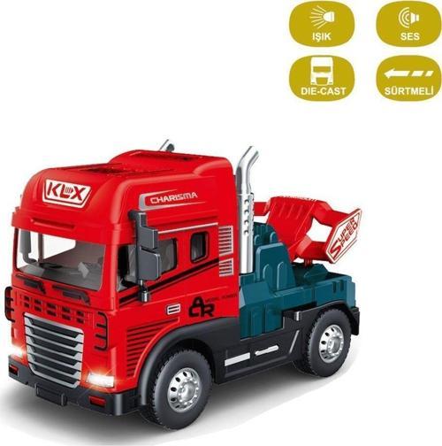KLX600-344 Sürtmeli Işıklı Müzikli Çekici Tır Kafası 1:24 -Vardem Oyuncak