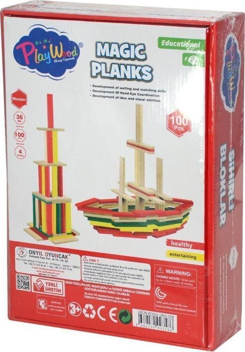 ONY-358	Ahşap 100 Parça Sihirli Bloklar