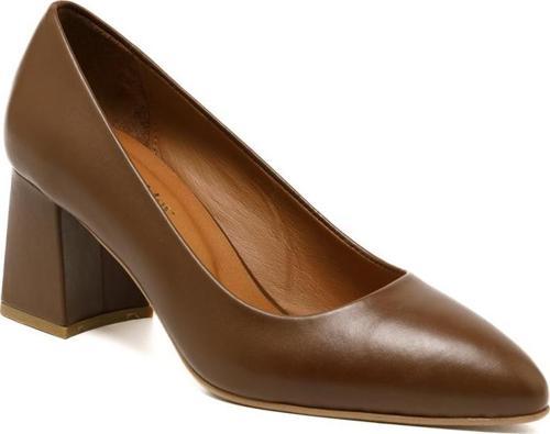 Kadın Topuklu/ Stiletto MAR-25Y-166-512 John May Taba Cilt