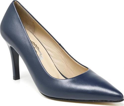 Kadın Topuklu/ Stiletto RC-4001 DERİDEN LACİVERT