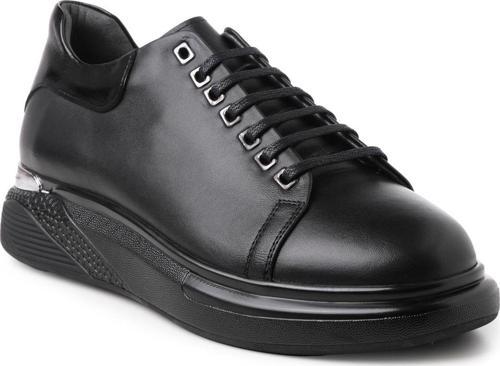 Erkek Sneaker ( Günlük) KA-ALFA3203 John May Siyah Cemre-Siyah Kırışık