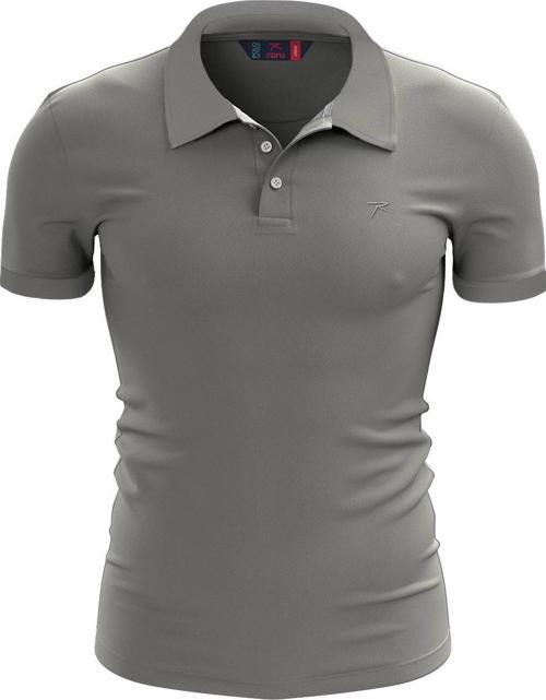 %100 Pamuk Polo T-Shirt IMPERO GRİ