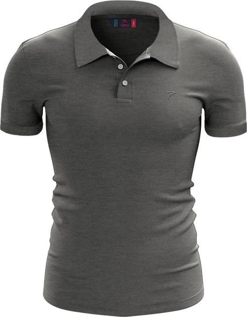 %100 Pamuk Polo T-Shirt IMPERO ANTRASİT MELANJ