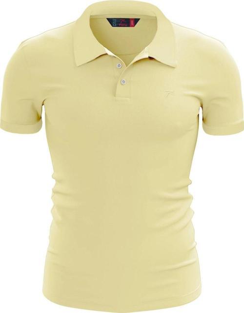 %100 Pamuk Polo T-Shirt IMPERO EKRU