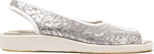 Kadın Sandalet 983 Green Life STRETCH WOMEN'S FOOTWEAR Silver