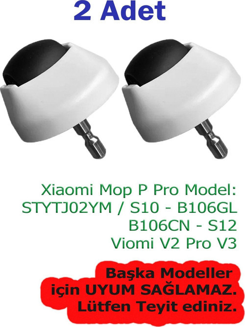 Viomi V2 Pro için 2 Adet Uyumlu Ön Tekerlek