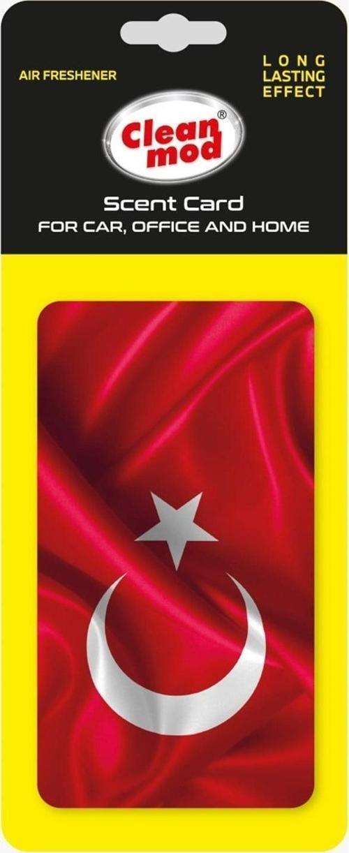Cleanmod Scent Card Koku Kartı Ortam ve Oto Kokusu Türk Bayrağı