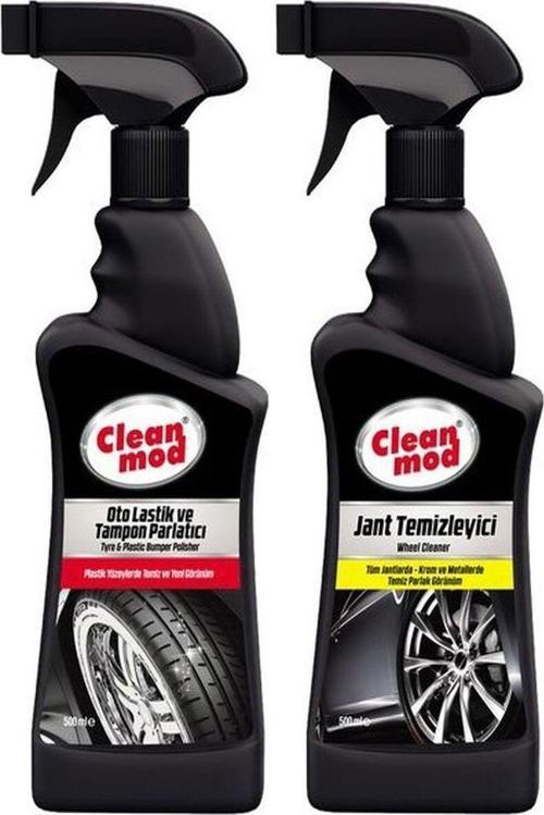 Cleanmod Oto Lastik Tampon Parlatıcı ve Jant Temizleyici 2 Li Set 500 ml
