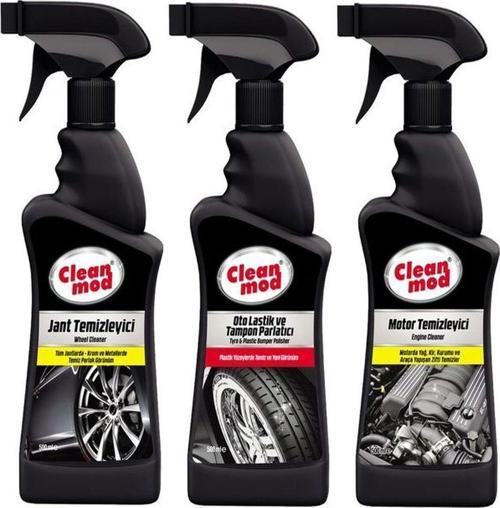Cleanmod 3'lü Oto Dış Temizlik Koruma Seti 3 x 500 ml