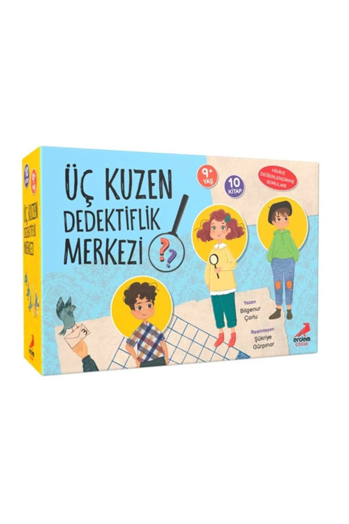 Erdem Yayınları Üç Kuzen Dedektiflik Merkezi 9+ Yaş 10 Kitap Set