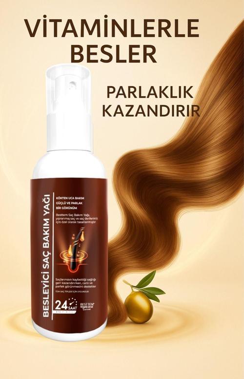 Besleyici Saç Bakım Yağı – Yıpranmış Saçlar Için | Canlandırıcı Ve Parlatıcı | 125 ml