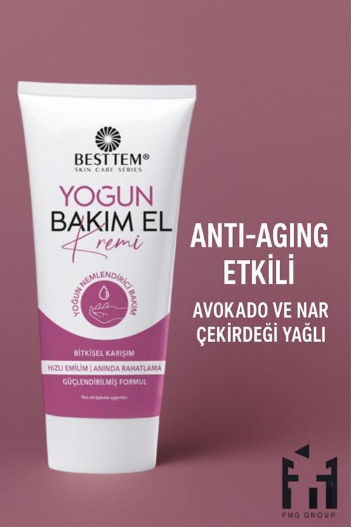 Yoğun Bakım El Kremi – Anti-aging Etkili, Avokado Ve Nar Çekirdeği Yağlı | 30 ml