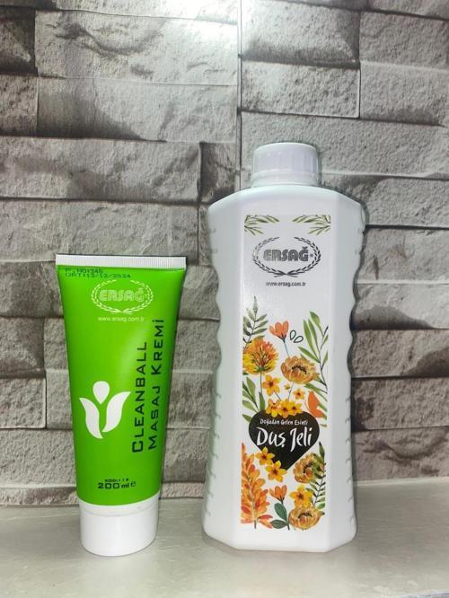 Cleanball Masaj Kremi 200ml Duş Jeli 1000ml