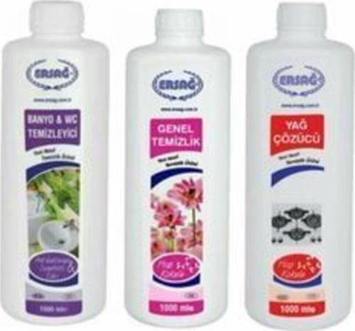 Genel Temizlik + Banyo Wc+yağ Çöz 3'lü Set X 1000 ml
