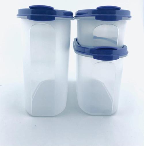 3'lü Oval Saklama Kabı (500 ml+1.1 Lt+ 1.7 Lt )