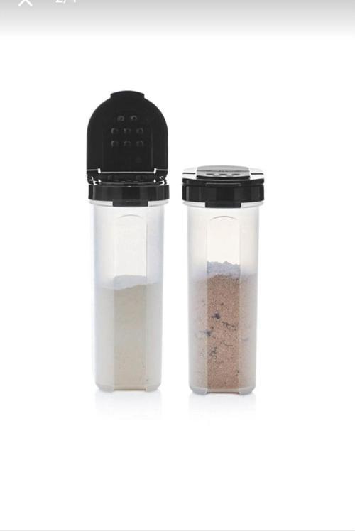 Baharatlık 2'li Büyük Set 250ml Siyah