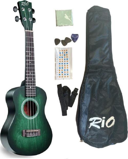 Eskitme Masif Gül Klavyeli Soprano Ukulele
