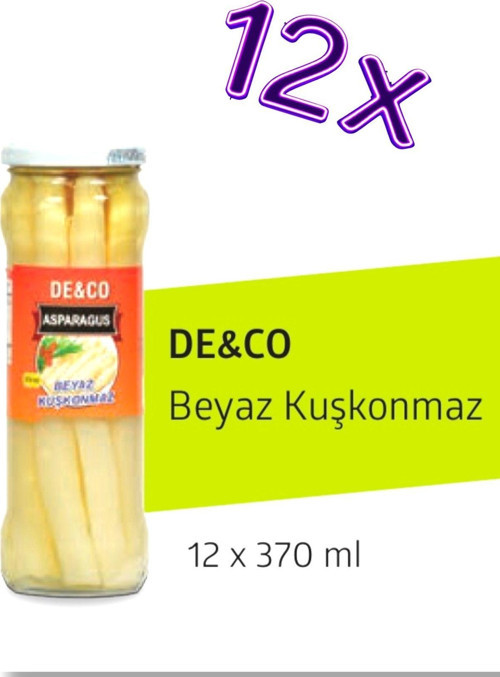 Beyaz Kuşkonmaz 370 ml. 12 Adet