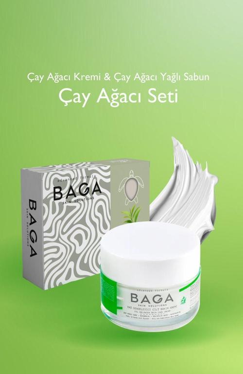 Çay Ağacı Krem &Çay Ağacı Yağlı Sabun Set