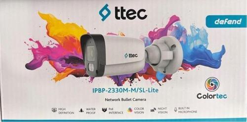 IPBP-2330M-M/SL-Lite 2mp 2.8mm Sabit Lens Dahili Sesli Gece Renkli IR Bullet IP Kamera Sadece PoE İle Çalışır