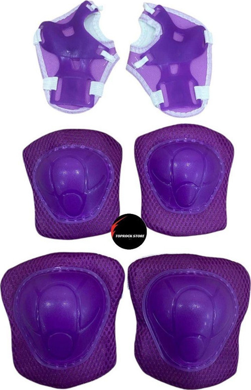 Toprockstore Çocuk Koruyucu Dizlik Dirseklik Set 6'Lı Paten Scooter Bisiklet Kaykay Koruyucu Ekipman Set