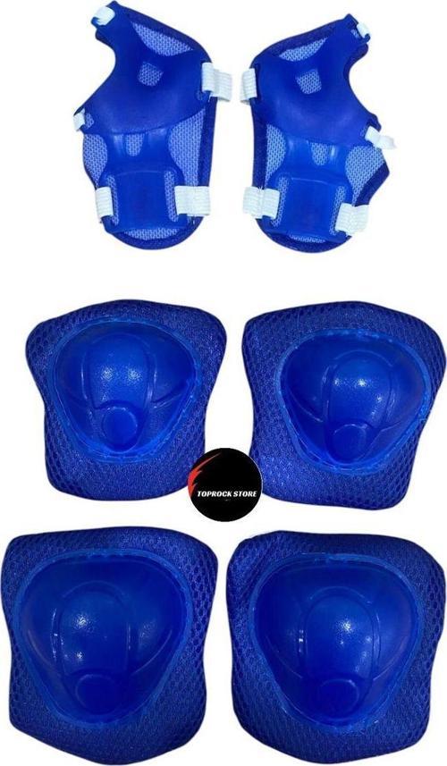 Toprockstore Çocuk Koruyucu Dizlik Dirseklik Set 6'Lı Paten Scooter Bisiklet Kaykay Koruyucu Ekipman Set
