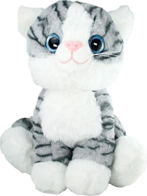 Vardem Peluş 30 Cm Oturan Kedi Gri