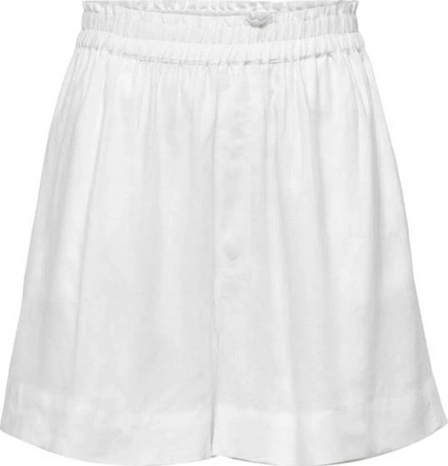 Saf Keten Regular Fit Kadın Şort