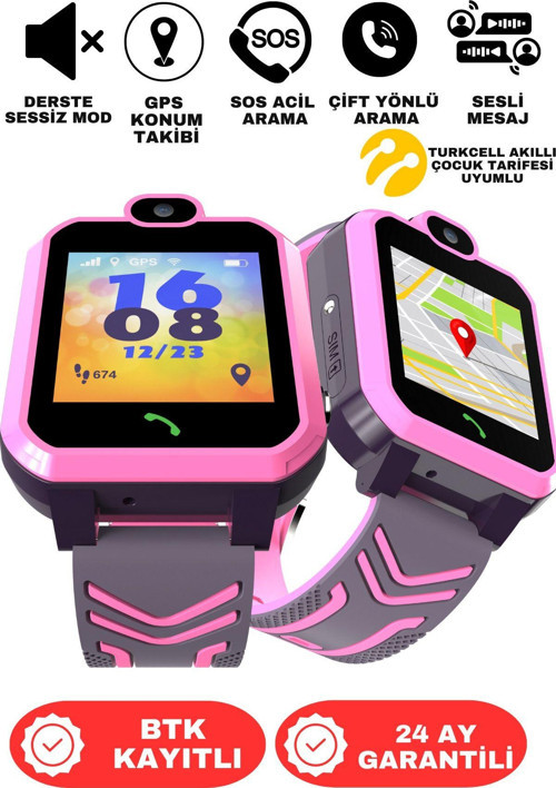 İno20 Uz Akıllı Çocuk Saati Sim Kartlı Ve Gps Konum Özellikli (Btk Kayıtlı-Yerli Üretim)