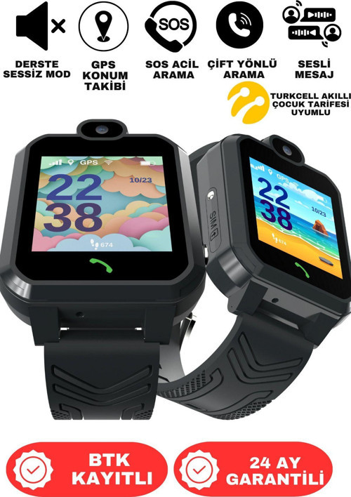 İno20 Uz Akıllı Çocuk Saati Sim Kartlı Ve Gps Konum Özellikli (Btk Kayıtlı-Yerli Üretim)