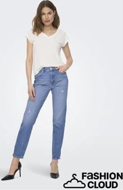Mom Jean Yırtık  Jean Kot Pantolon