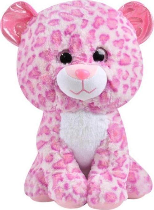 Peluş Leopar Oyuncak 17 Cm Pembe 3382