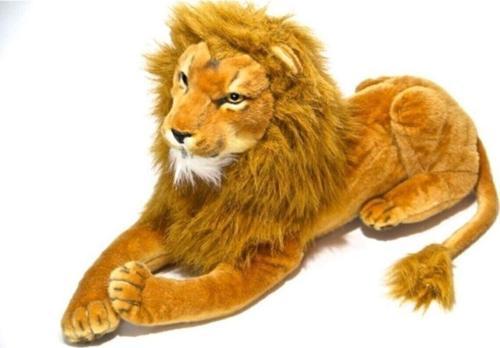 Toprockstore Oyuncak Yatan Peluş Aslan Kuyruk Uzunluğuyla 55 Cm