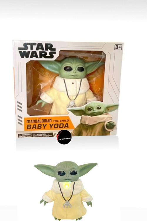 Toprockstore Star Wars Baby Yoda Grogu Mandalorian Bebek Yoda Işıklı Müzikli Sensörlü Oyuncak