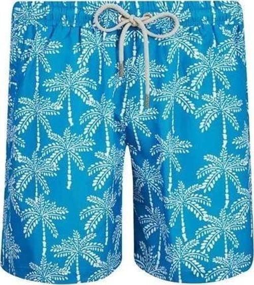 Baskılı Hızlı Kuruyan Erkek Deniz Şortu