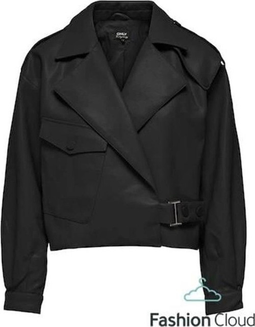 Cep Ve Kemer Detalı Soft Deri Ceket