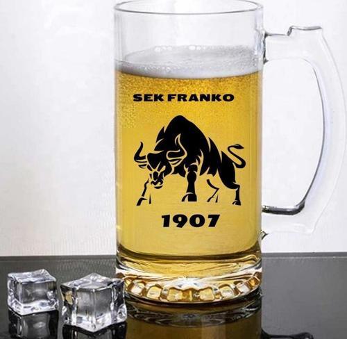 Taraftara Özel Boğa Tasarımlı Bira Bardağı