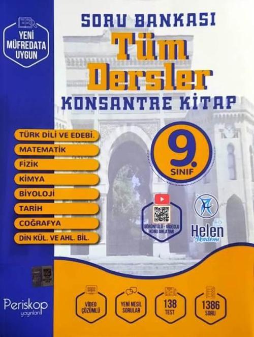 9. Sınıf Tüm Dersler Konsantre Kitap