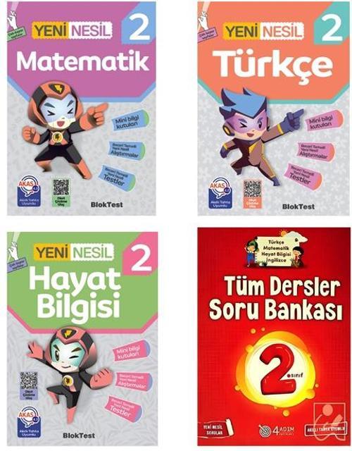 2. Sınıf Eğitim Seti (HEDİYELİ) Bloktest Yayınları