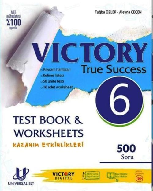 6.Sınıf Vıctory True Success Test Book ve Worksheets