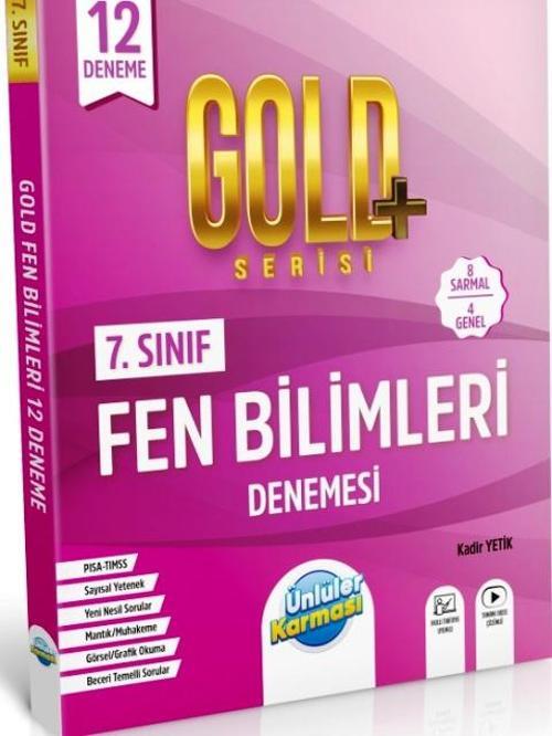 7. Sınıf Fen Bilimleri 12 Deneme Gold Serisi