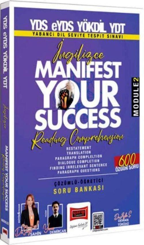 YDS eYDS YÖKDİL YDT İngilizce Manifest Your Success Reading Comprehension Soru Bankası