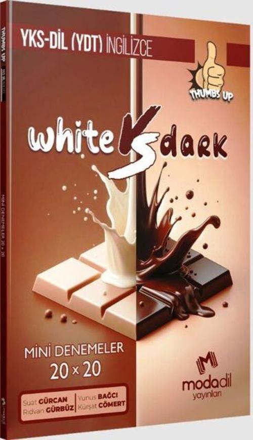 YKS YDT DİL Thumbs Up 20 x 20 Mini Deneme White VS Dark
